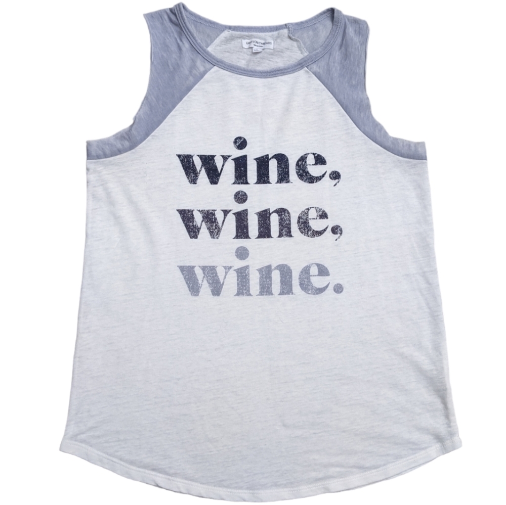 (2/$25) Grayson Threads lightweight cotton blend crewneck humour tank